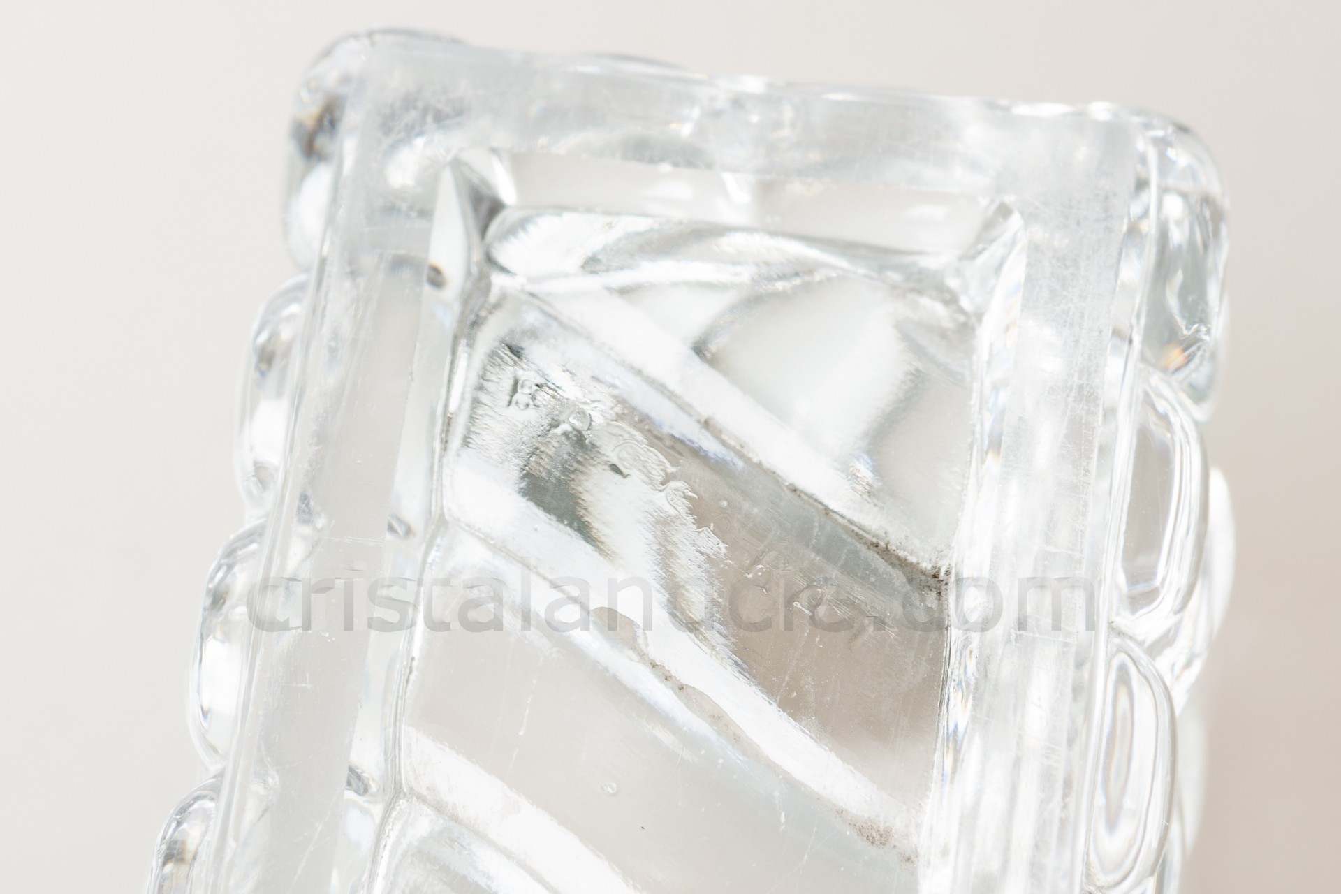 Ancien Chemin de Table en Cristal de 6 éléments - Modèle