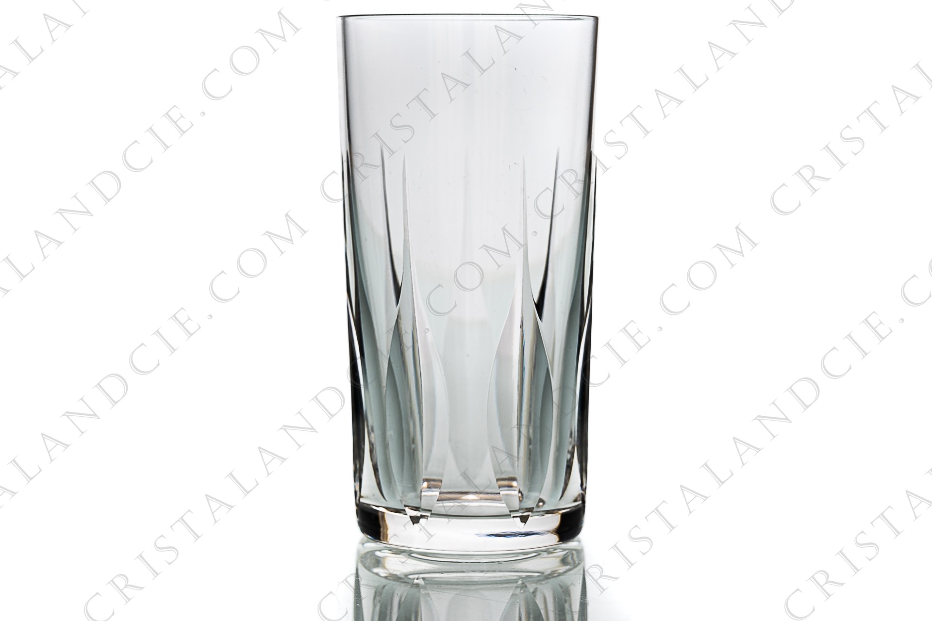 ENSEMBLE DE VERRES EN CRISTAL, SAINT-LOUIS, MODELE CERDAGNE
