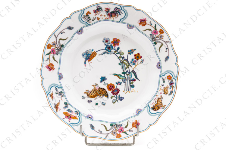 Round deep dish Golden Quails by Haviland