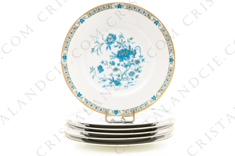 Six assiettes à dessert Nankin par Haviland