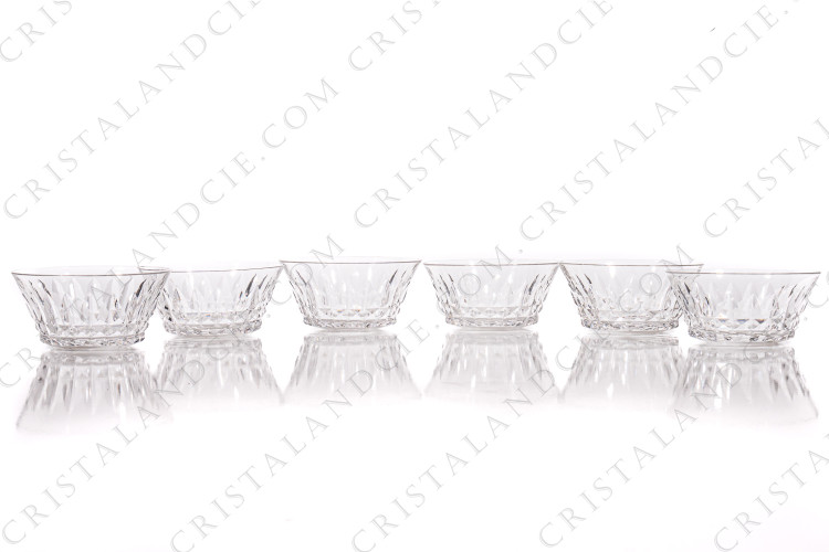 Six bols rince-doigts Piccadilly par Baccarat