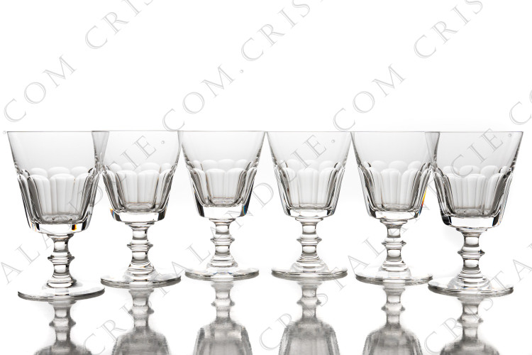 Six verres à eau n°2 Caton par Saint-Louis