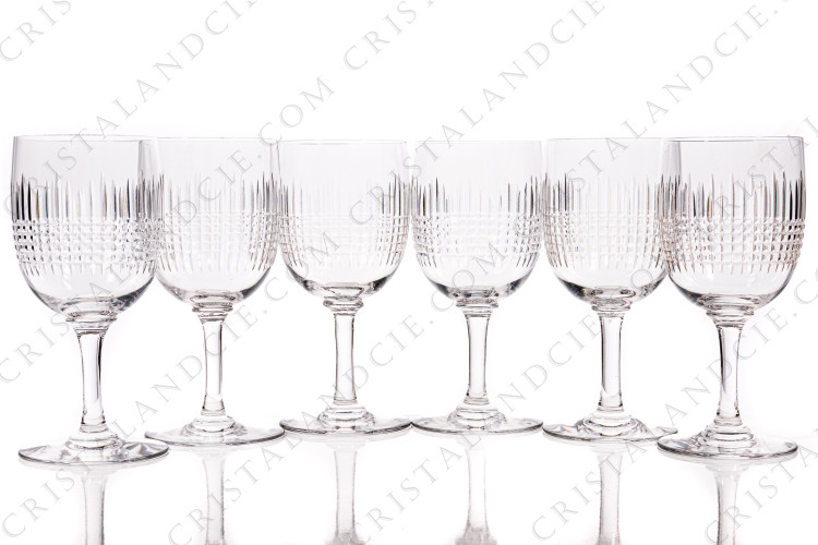 Six verres à eau n°2 Nancy par Baccarat