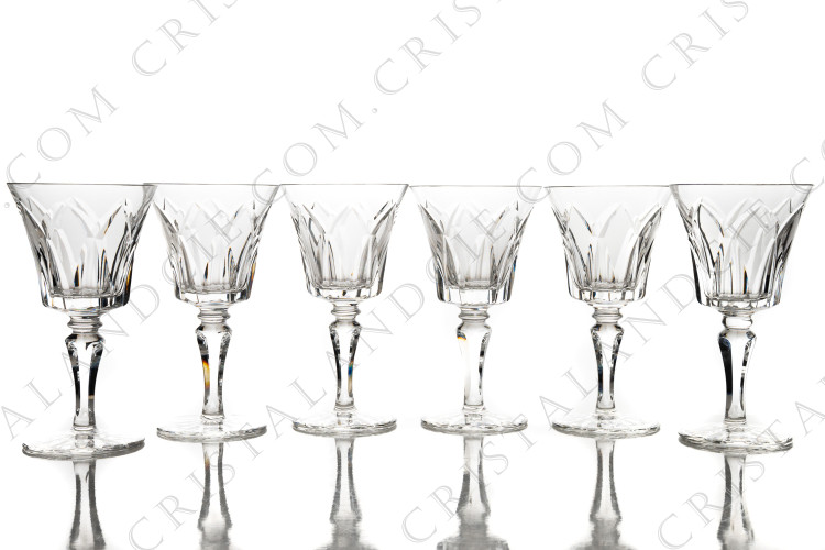 Six verres à vin n°4 Camargue par Saint-Louis
