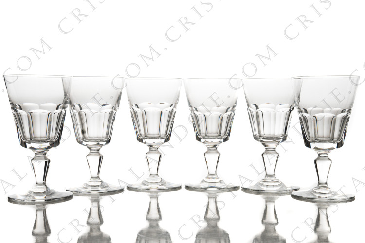 Six verres à vin n°4 Missouri par Baccarat