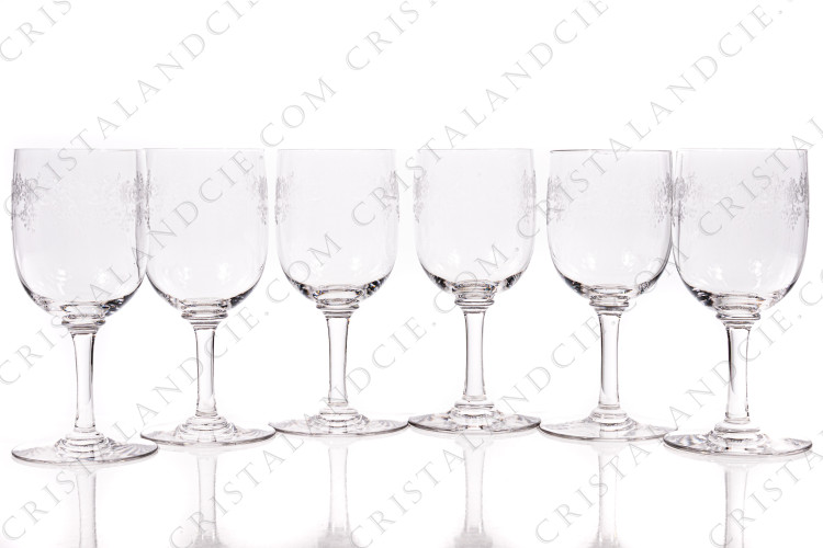 Six verres à vin n°4 Sévigné par Baccarat