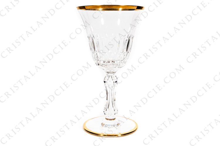 Verre à vin n°3 Lozère B or par Saint-Louis