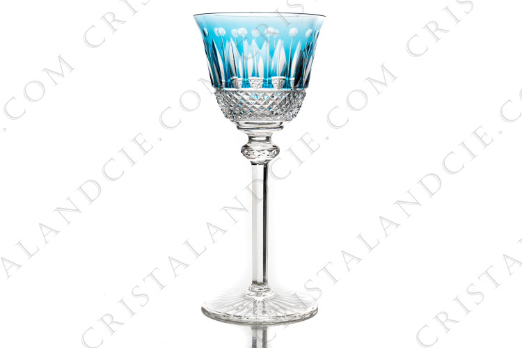 Verre à vin Roemer bleu clair Tommy par Saint-Louis