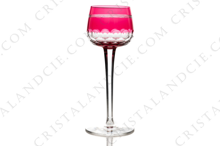 Verre à vin roemer rouge Chauny par Baccarat