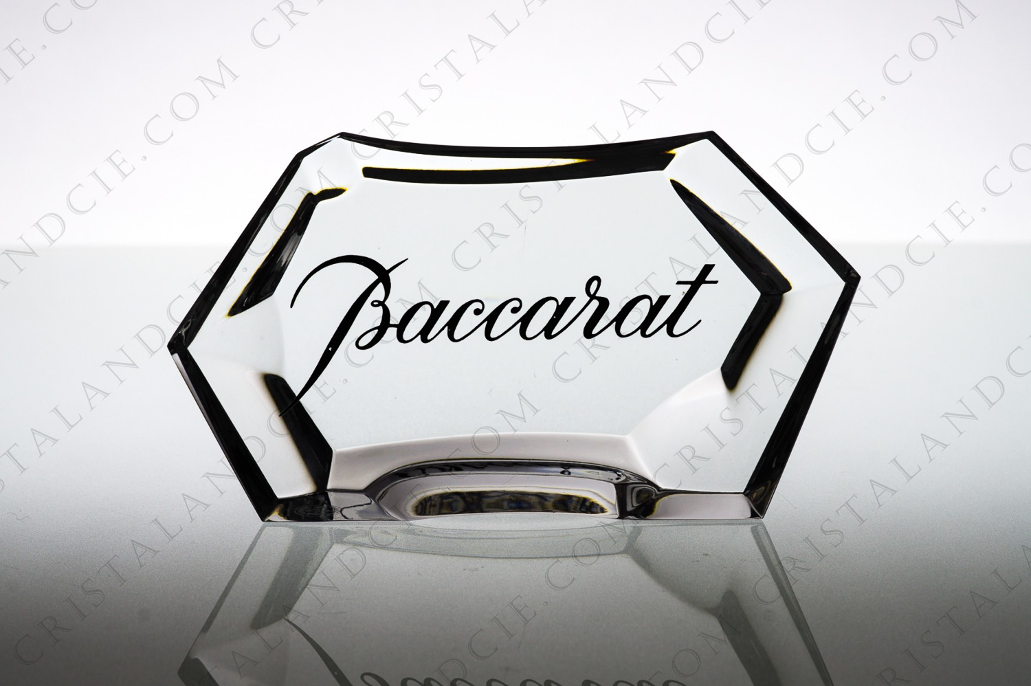 Bloc publicitaire en cristal de Baccarat photo-1