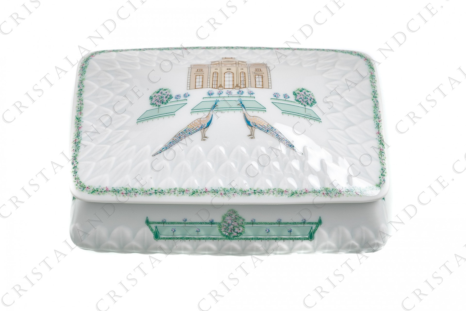 Box in Limoges china by Bernardaud pattern Folie de Bagatelle created by the artist Nathalie Huckel photo-1