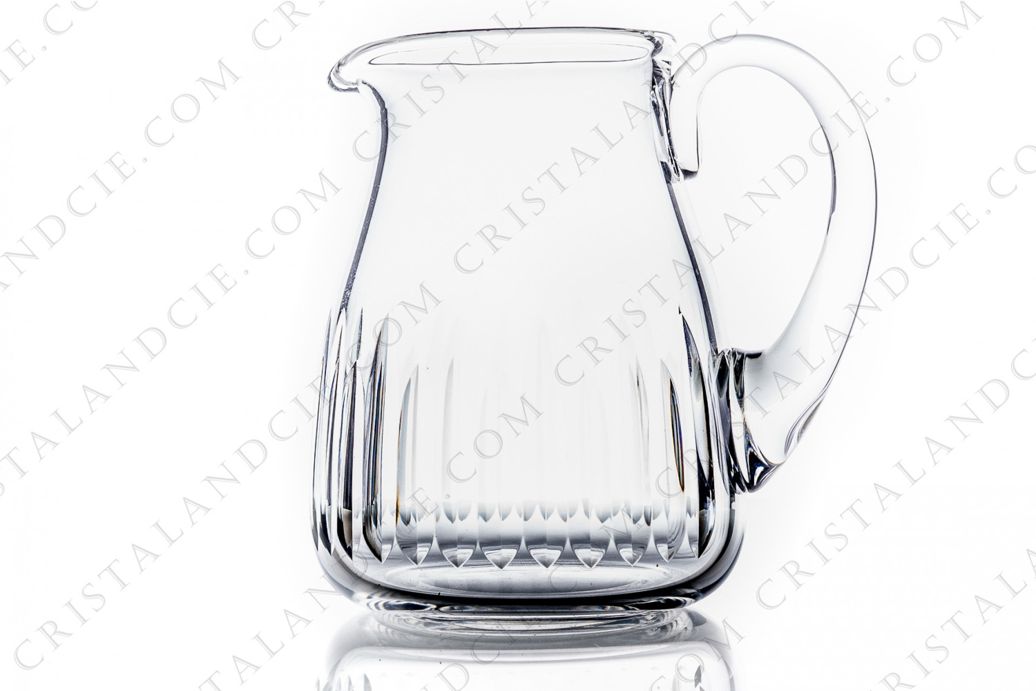 Broc à eau en cristal de Baccarat modèle Cassino à décor de biseaux taillés photo-1