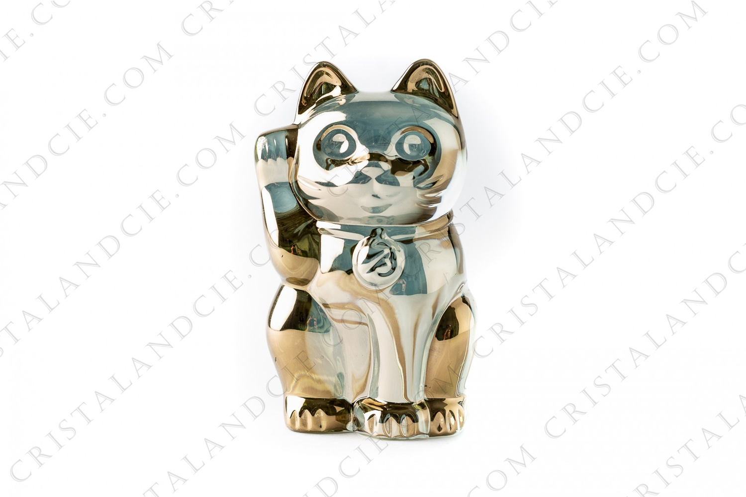 Cat Maneki Neko gold by Baccarat photo-1