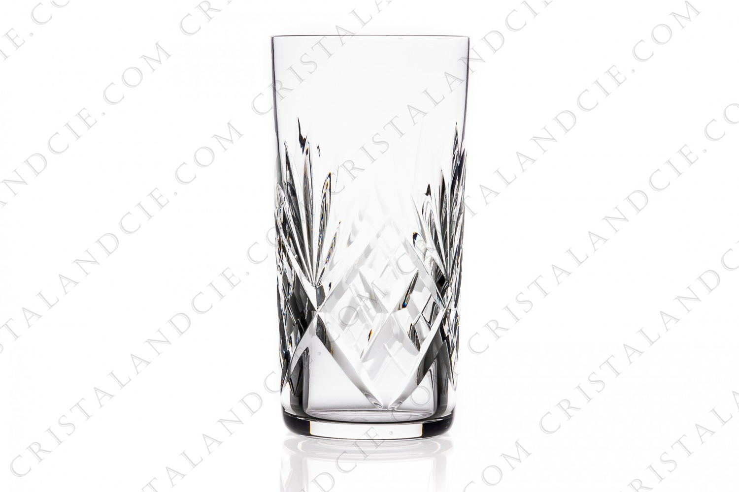 Highball in crystal by Saint-Louis pattern Chantilly with an important cut pattern photo-1