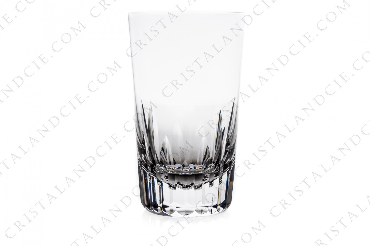 Highball in crystal by Baccarat Pattern Spear cut with a cut pattern photo-1