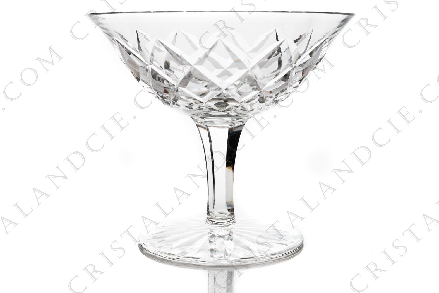 Coupe à Champagne en cristal de Saint-Louis modèle Adour ornée de Losanges taillés photo-1