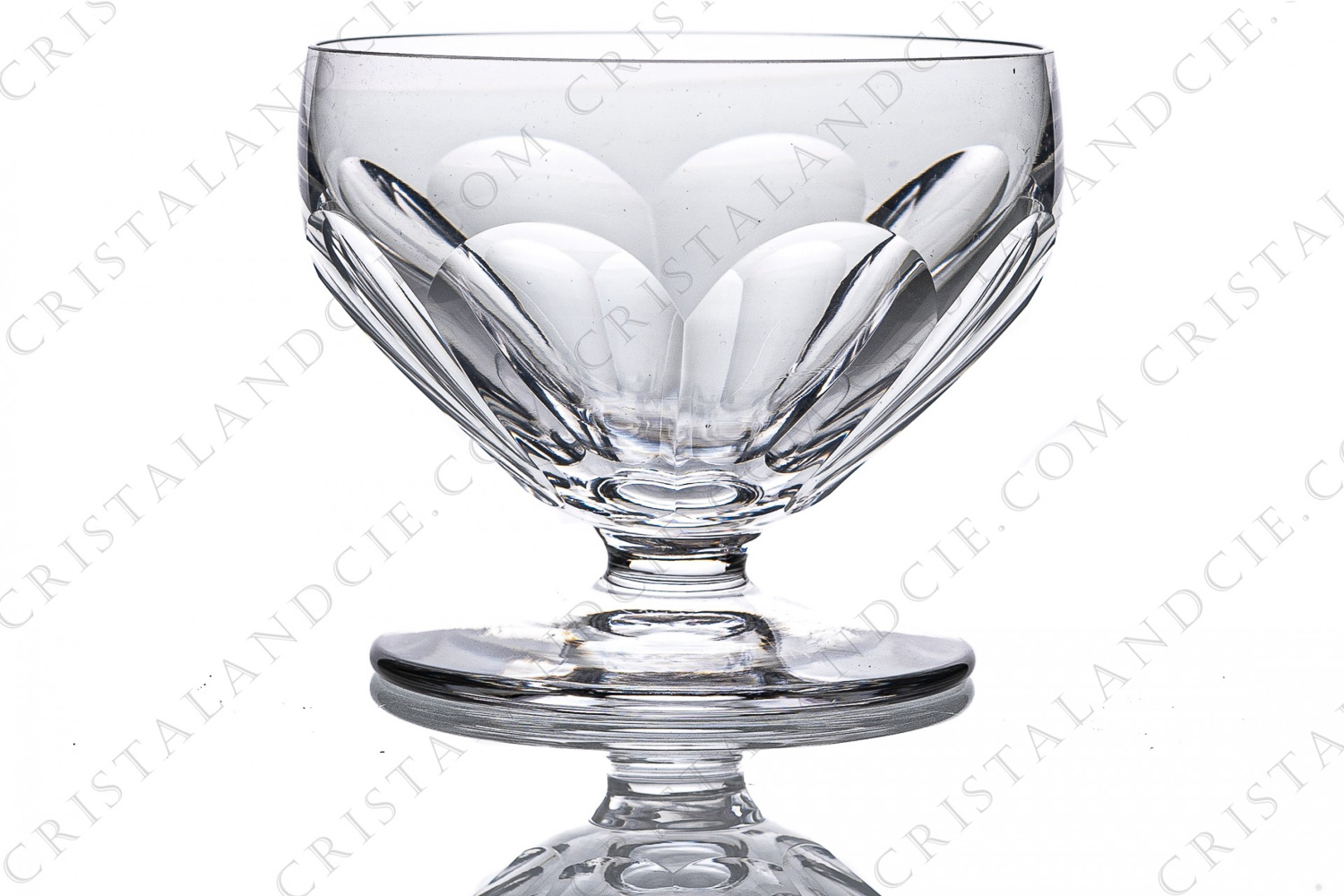 Coupe à Champagne en cristal de Saint-Louis modèle Béarn orné de côtes plates photo-1