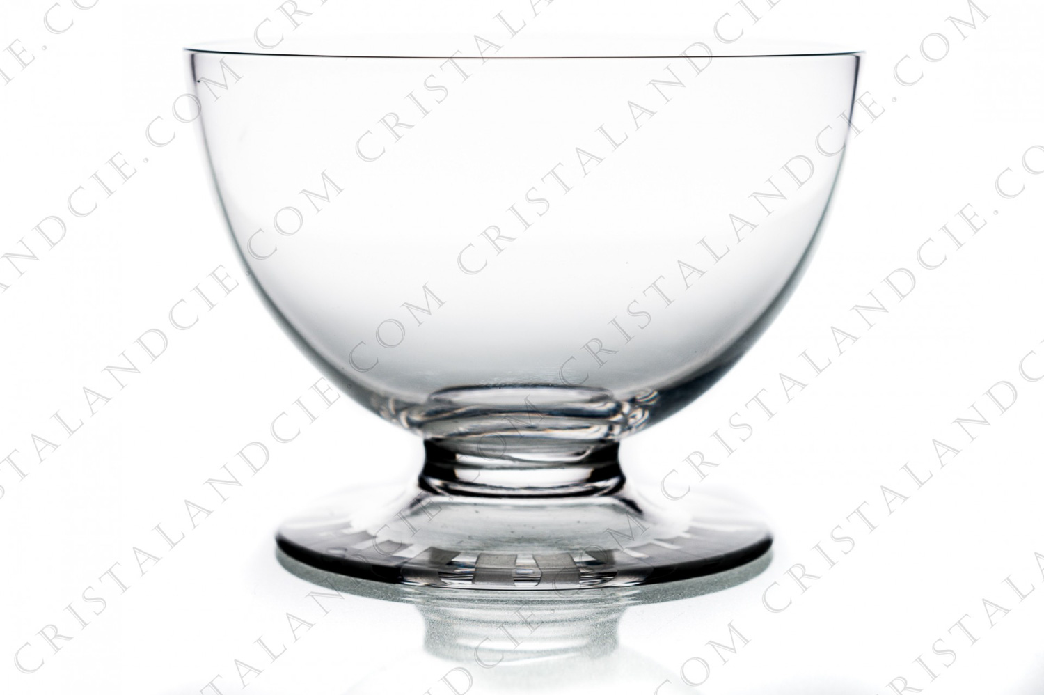 Coupe à Champagne en cristal de Daum modèle Briançon à décor Art Déco taillé et dépoli sur le pied photo-1