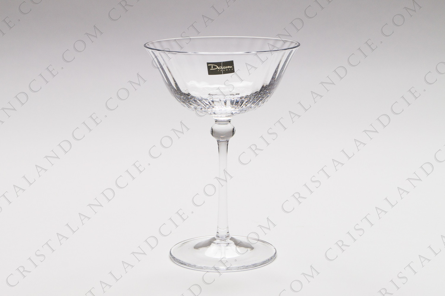 Coupe à champagne en cristal de Daum modèle Floralie photo-1