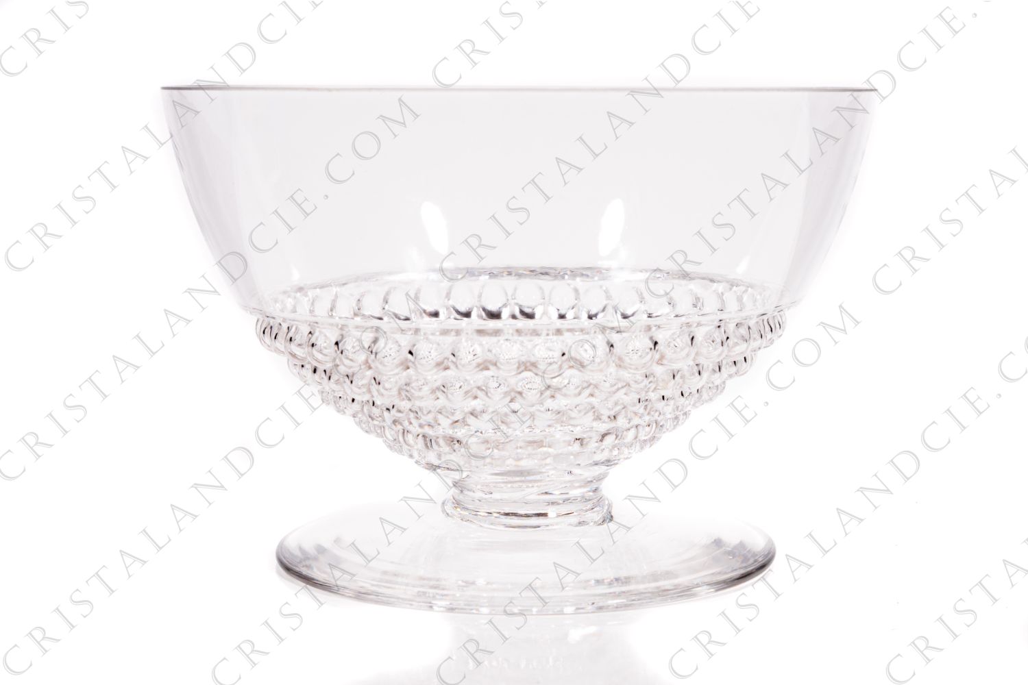 Coupe à Champagne en cristal de Lalique modèle Nippon ornés de frises de perles sur la paraison photo-1