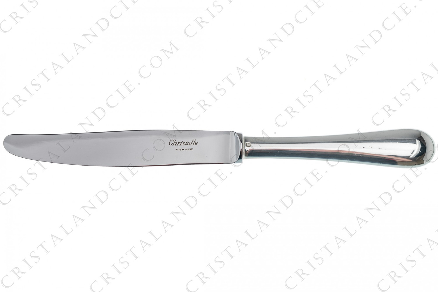 Dinner knife in plated silver by Christofle pattern Adagio photo-1