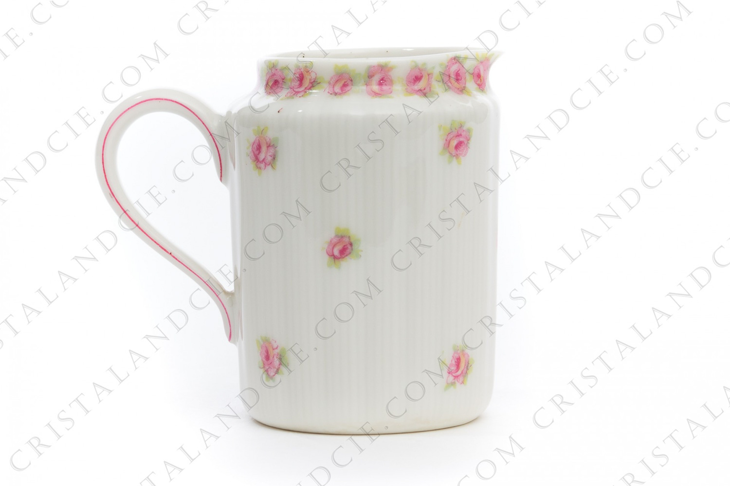 Pot à lait en porcelaine de Limoges par Théodore Haviland à décor de roses polychromes photo-1