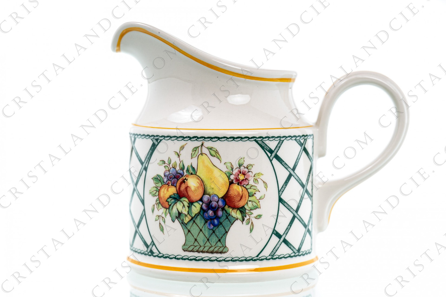 Creamer in china by Villeroy and Boch pattern Basket decorated with a fruits basket photo-1