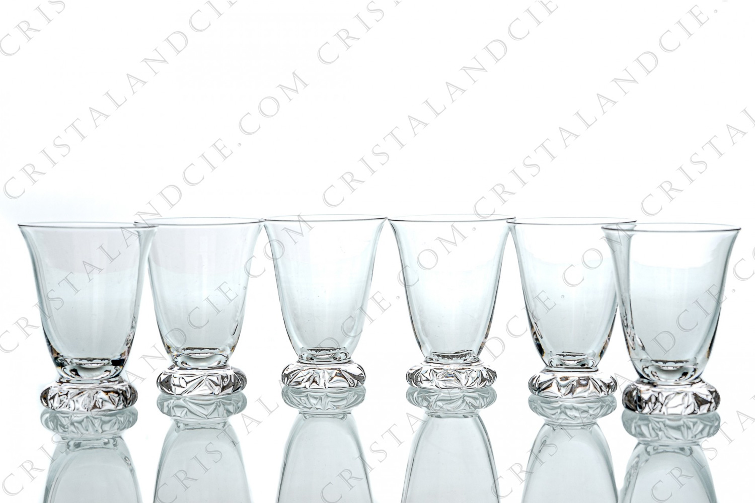 Série de six verres à Porto n°5 en cristal de Daum modèle Kim photo-1