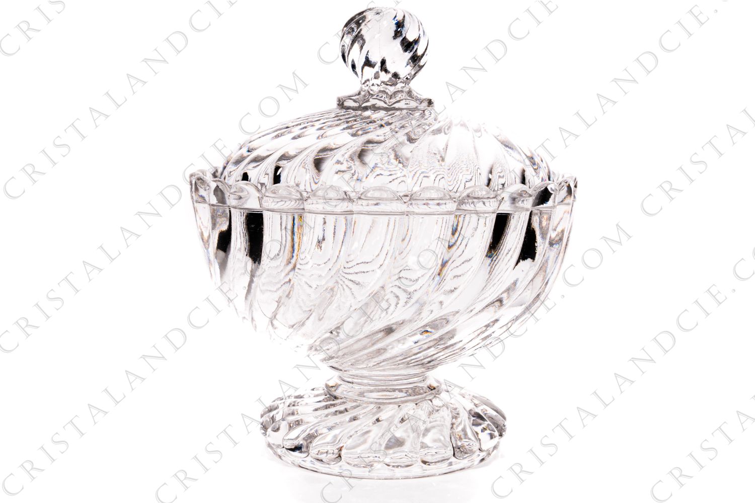 Sucrier en cristal de Baccarat modèle Bambous Tors photo-1