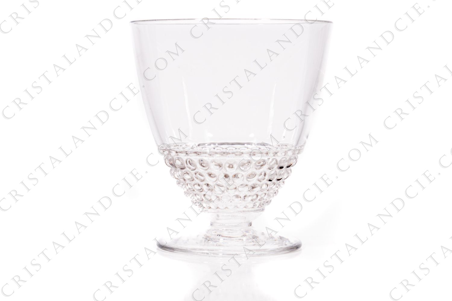 Verre à liqueur n°6 en cristal de Lalique modèle Nippon ornés de frises de perles sur la paraison photo-1