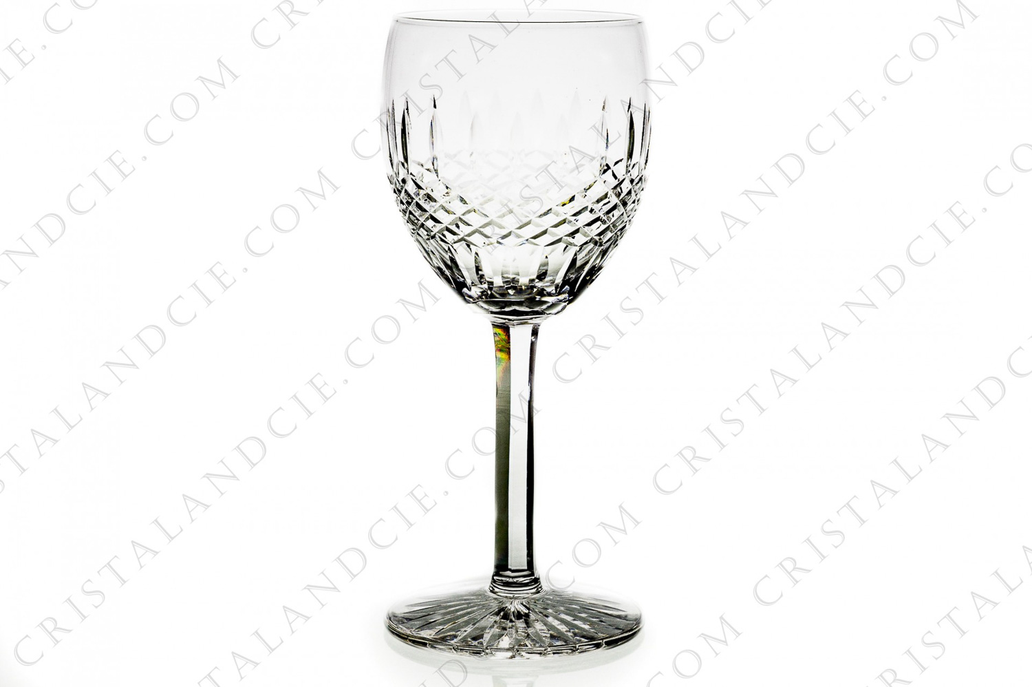 Sherry glass n°5 in crystal by Saint-Louis pattern Vendome with an important cut pattern photo-1
