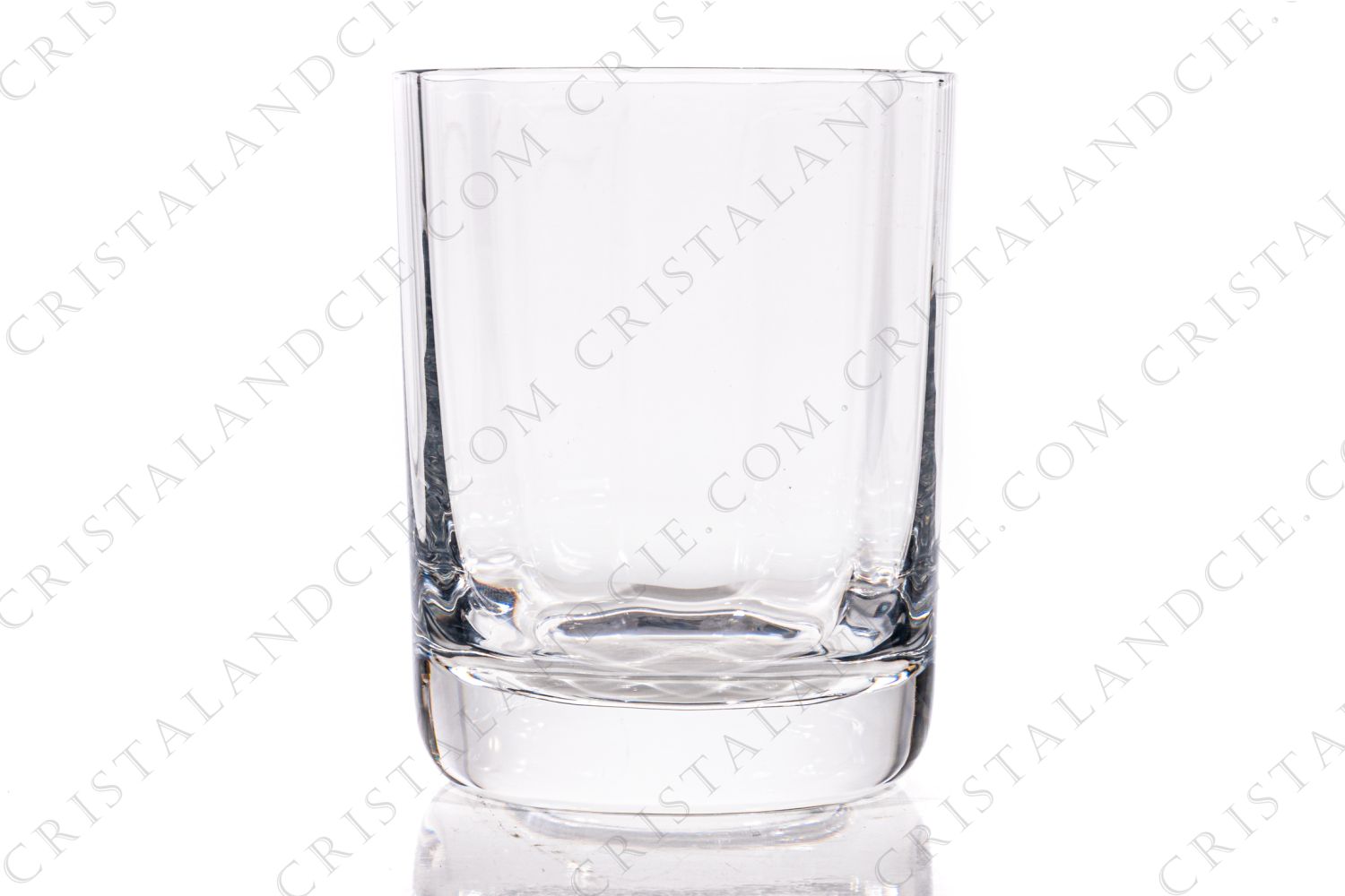 Verre à Whisky, gobelet n°3 en cristal de Baccarat modèle Montaigne/ Capri orné de côtes vénitiennes photo-1