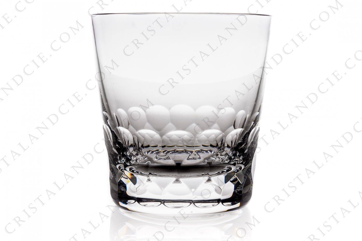 Verre à Whisky Old fashion ( gobelet n°1) en cristal de Baccarat modèle Chauny, à décor taillé photo-1