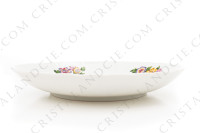 Assiette creuse en porcelaine de Limoges de la maison Bernardaud modèle Bengali décorées de fleurs polychromes et d oiseaux de paradis photo-2