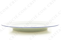 Assiette à dessert en porcelaine de Limoges de la maison Haviland et Parlon modèle Shangaï bleu orient orné de fleurs en camaïeu de bleus photo-2