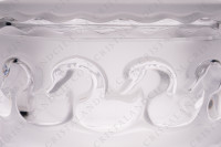 Boite en cristal de Lalique modèle Canards présentant une frise de canards en relief en cristal clair sur un fond dépoli photo-4