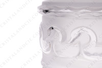 Boite en cristal de Lalique modèle Canards présentant une frise de canards en relief en cristal clair sur un fond dépoli photo-5