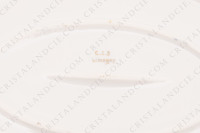 Bonbonnière en porcelaine de Limoges décorée par les ateliers CID, ornée d une large frise en incrustations or repésentant des glands et des feuilles de chêne, et d une rosace or sur le dessus photo-7