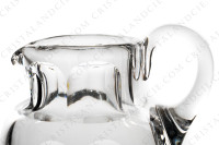 Broc à eau en cristal de Baccarat modèle Harcourt présentant un décor taillé de côtes plates photo-3