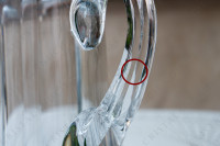 Canette en cristal de Baccarat modèle Malmaison ornée de côtes plates photo-9