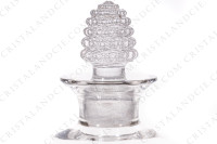 Carafe à Porto en cristal de Lalique modèle Nippon ornée de frises de perles sur la paraison et le bouchon photo-3