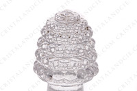 Carafe à Porto en cristal de Lalique modèle Nippon ornée de frises de perles sur la paraison et le bouchon photo-4