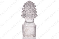 Carafe à Porto en cristal de Lalique modèle Nippon ornée de frises de perles sur la paraison et le bouchon photo-5