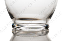 Wine decanter in crystal by Baccarat pattern Cygne Empire decorated with an acid etched frieze of amphoras, crown of laurels and swans on flowered arabesques photo-7