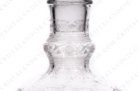 Carafe à vin en cristal de Baccarat modèle Michelangelo présentant un important décor gravé photo-4