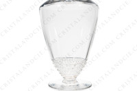 Carafe à vin en cristal de Lalique modèle Nippon ornée de frises de perles sur la paraison et le bouchon photo-5