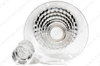 Carafe à vin en cristal de Lalique modèle Nippon ornée de frises de perles sur la paraison et le bouchon photo-7