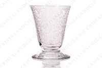 Set of five cordial glasses in crystal by Baccarat pattern Michelangelo with an important engraved pattern photo-2