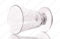 Set of five cordial glasses in crystal by Baccarat pattern Michelangelo with an important engraved pattern photo-3