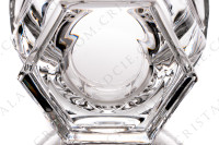 Confiturier et sa cuillère en cristal de Baccarat modèle Harcourt Missouri à décor de pans coupés photo-6